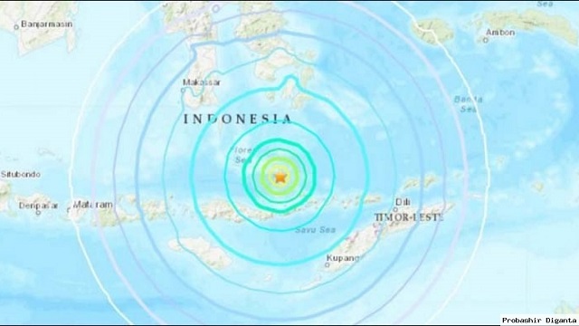 আবারও শক্তিশালী ভূমিকম্পে কেঁপে উঠলো ইন্দোনেশিয়া